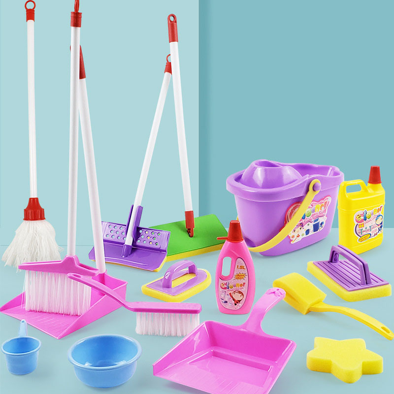 Kids Outdoor Broom - لعبة تنظيف الحياة المقلدة للأطفال، مجموعة
